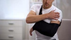 Shoulder Fracture Patient in a Sling 