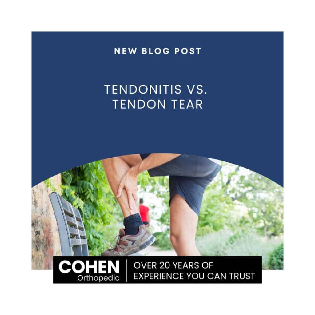 Tendonitis vs. Tendon Tears: Understanding the Key Differences